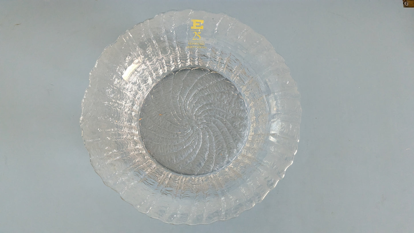 Riihimäen Lasi Tupru Kulho / Tarjoilukulho (1975-1980, Nanny Still)