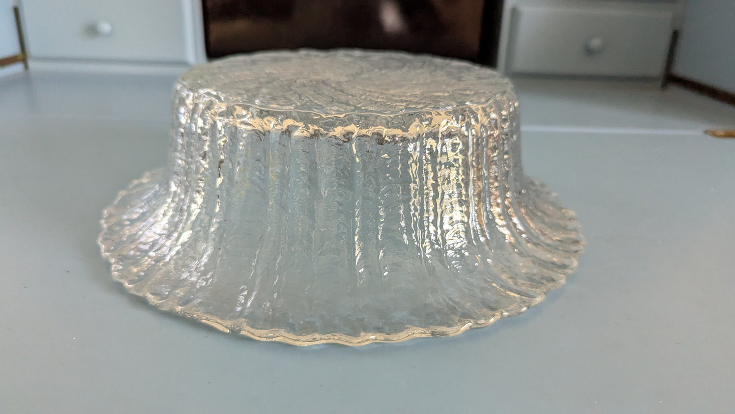 Riihimäen Lasi Tupru Kulho / Tarjoilukulho (1975-1980, Nanny Still)