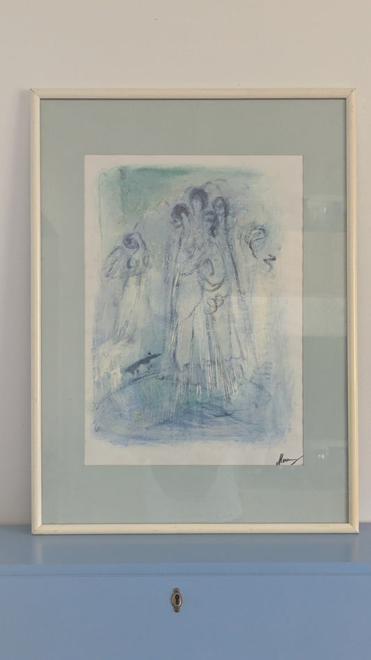 Signeerattu Sekatekniikka (Korkeus: 75.5cm, Leveys: 55.5cm)