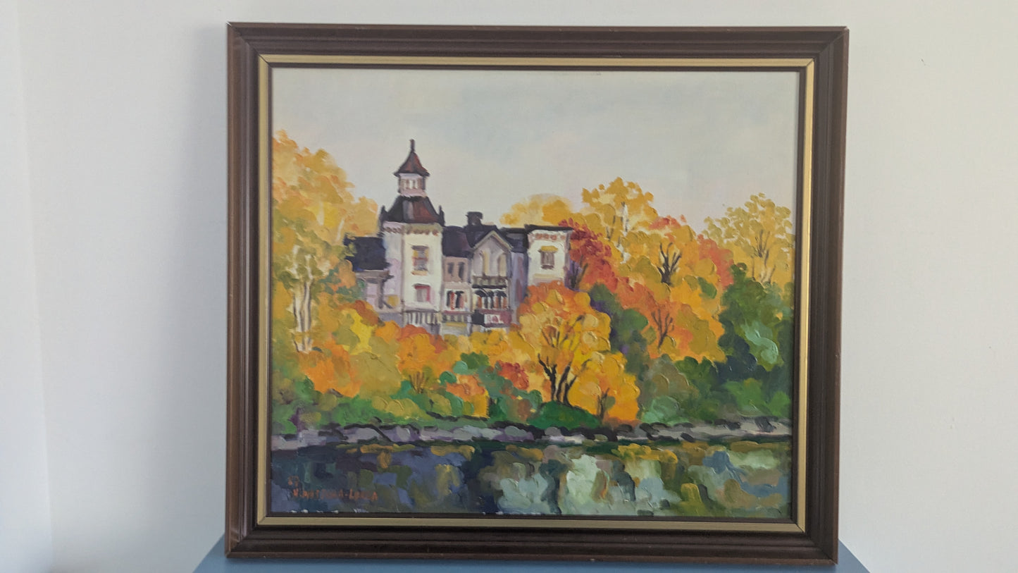 Hector Wistuba Lorca - Syksy (Signeerattu Öljyvärimaalaus 1987)