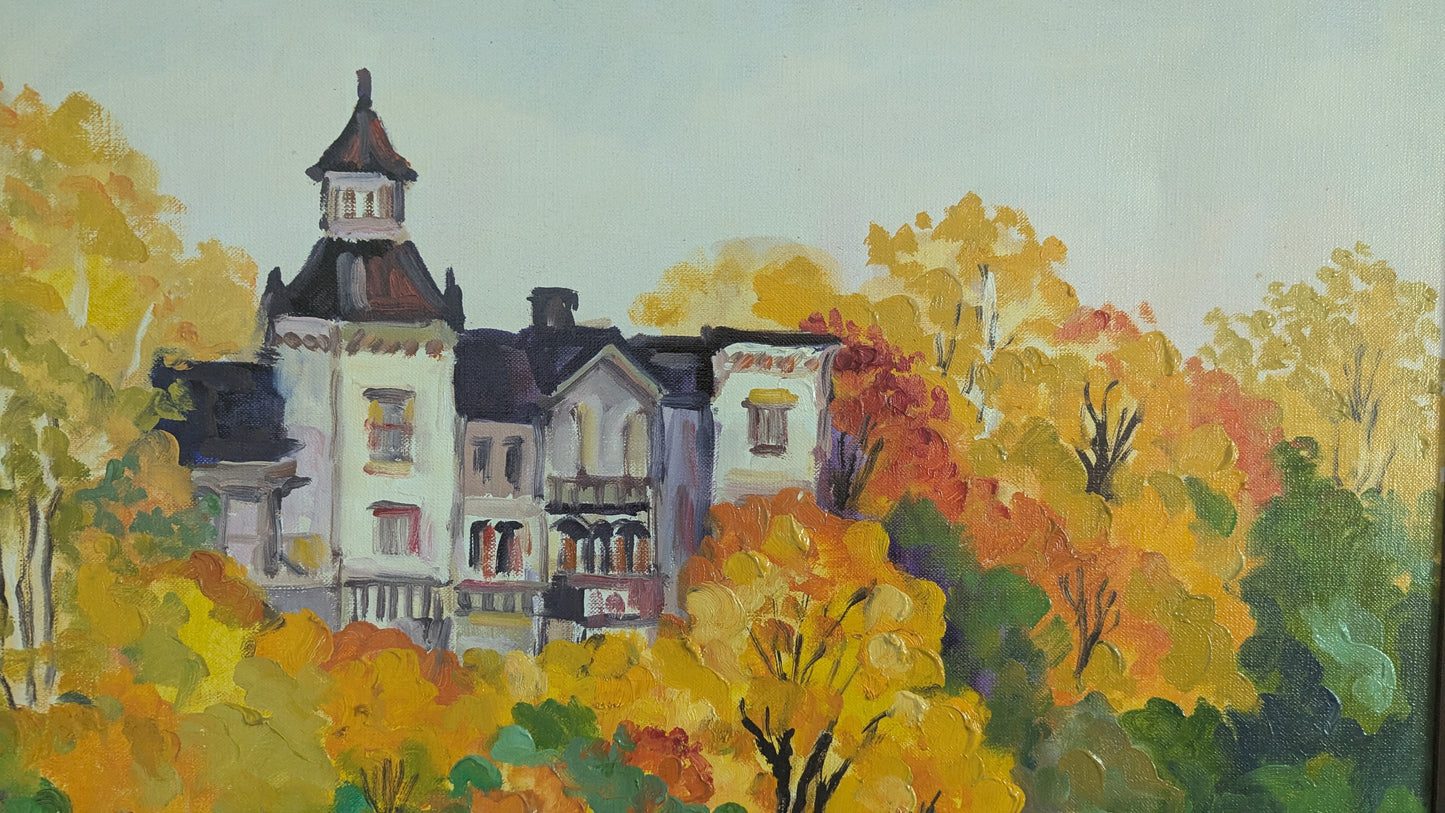 Hector Wistuba Lorca - Syksy (Signeerattu Öljyvärimaalaus 1987)