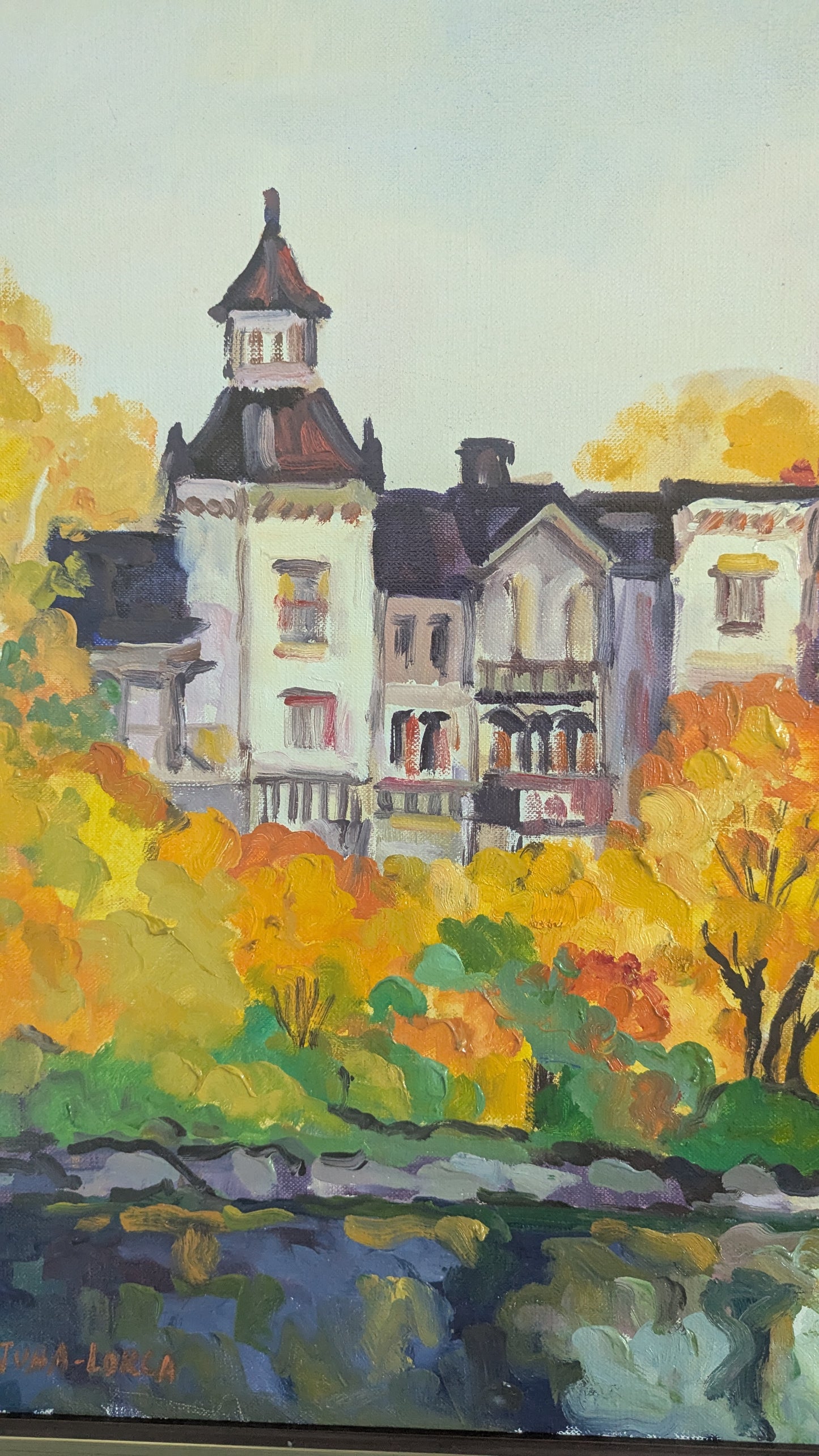 Hector Wistuba Lorca - Syksy (Signeerattu Öljyvärimaalaus 1987)