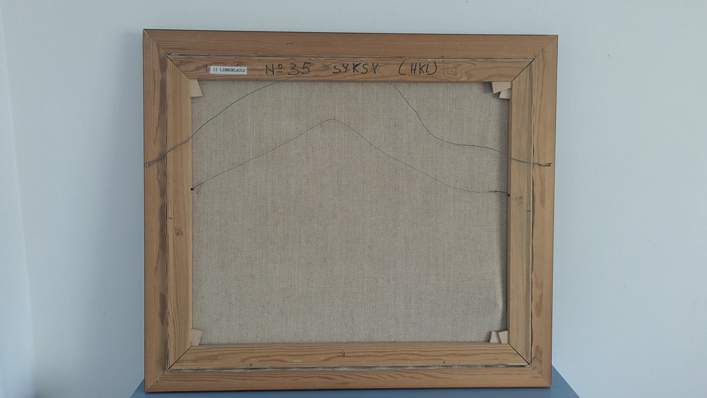 Hector Wistuba Lorca - Syksy (Signeerattu Öljyvärimaalaus 1987)