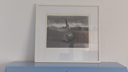 Mies ja Luonto (Signeerattu Grafiikka 1986)