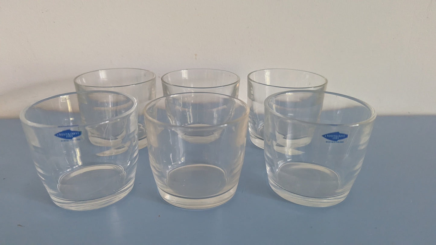 Nuutajärvi Prisma Lasi (6kpl, 15cl, 1967-1979 ja 1987-1990, Kaj Franck)