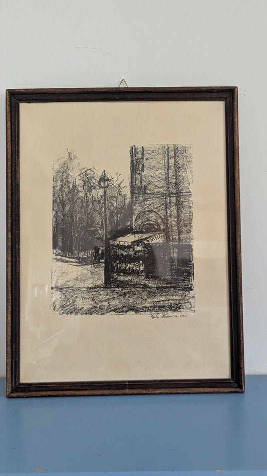 Ester Helenius - Rotonden Kulmaus (Signeerattu Grafiikka 1920)