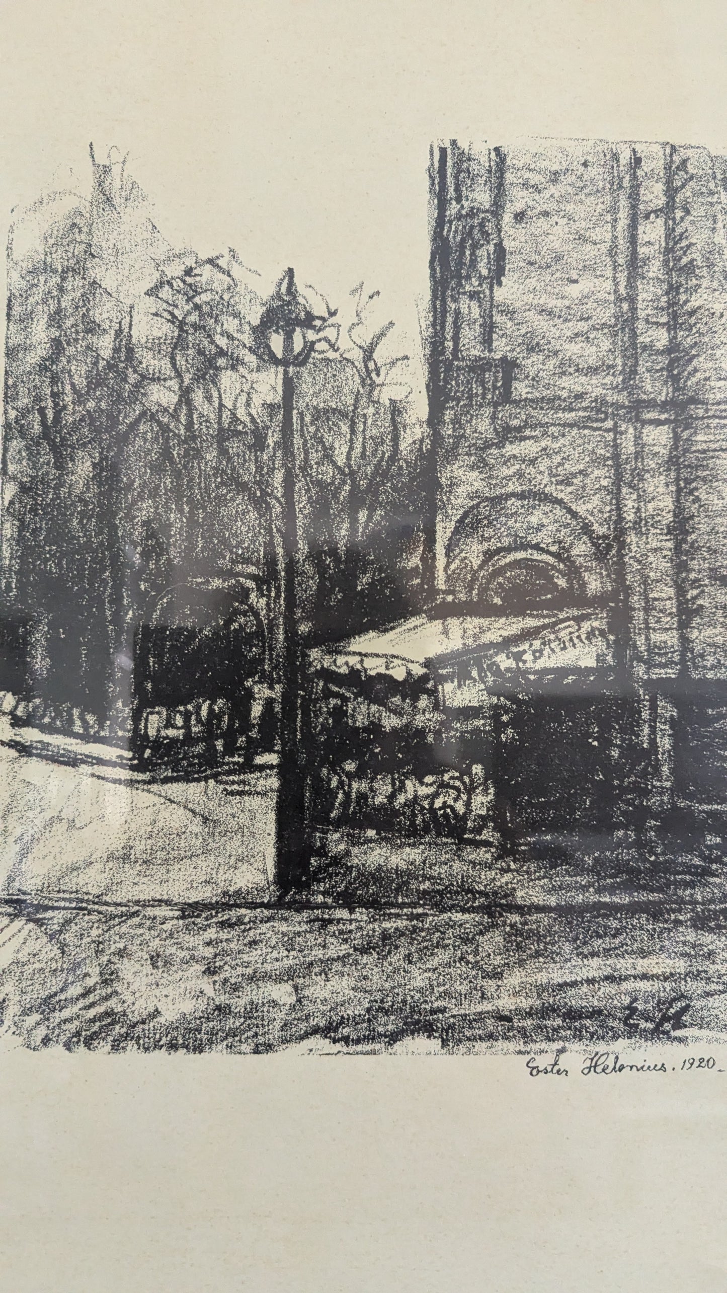 Ester Helenius - Rotonden Kulmaus (Signeerattu Grafiikka 1920)