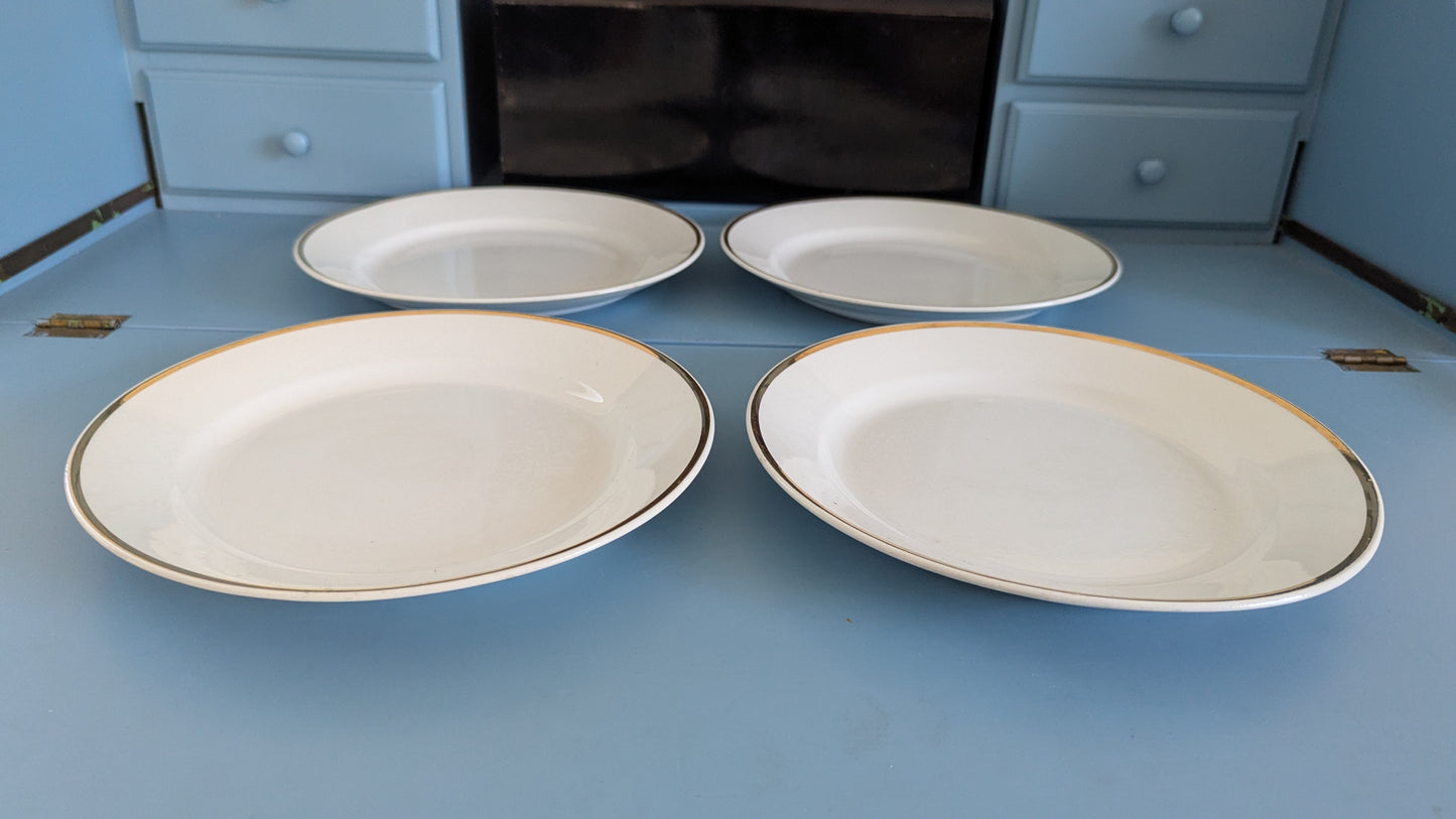 Arabia Arki Kultareuna Ruokalautanen (4kpl, 1968-1973, Raija Uosikkinen)