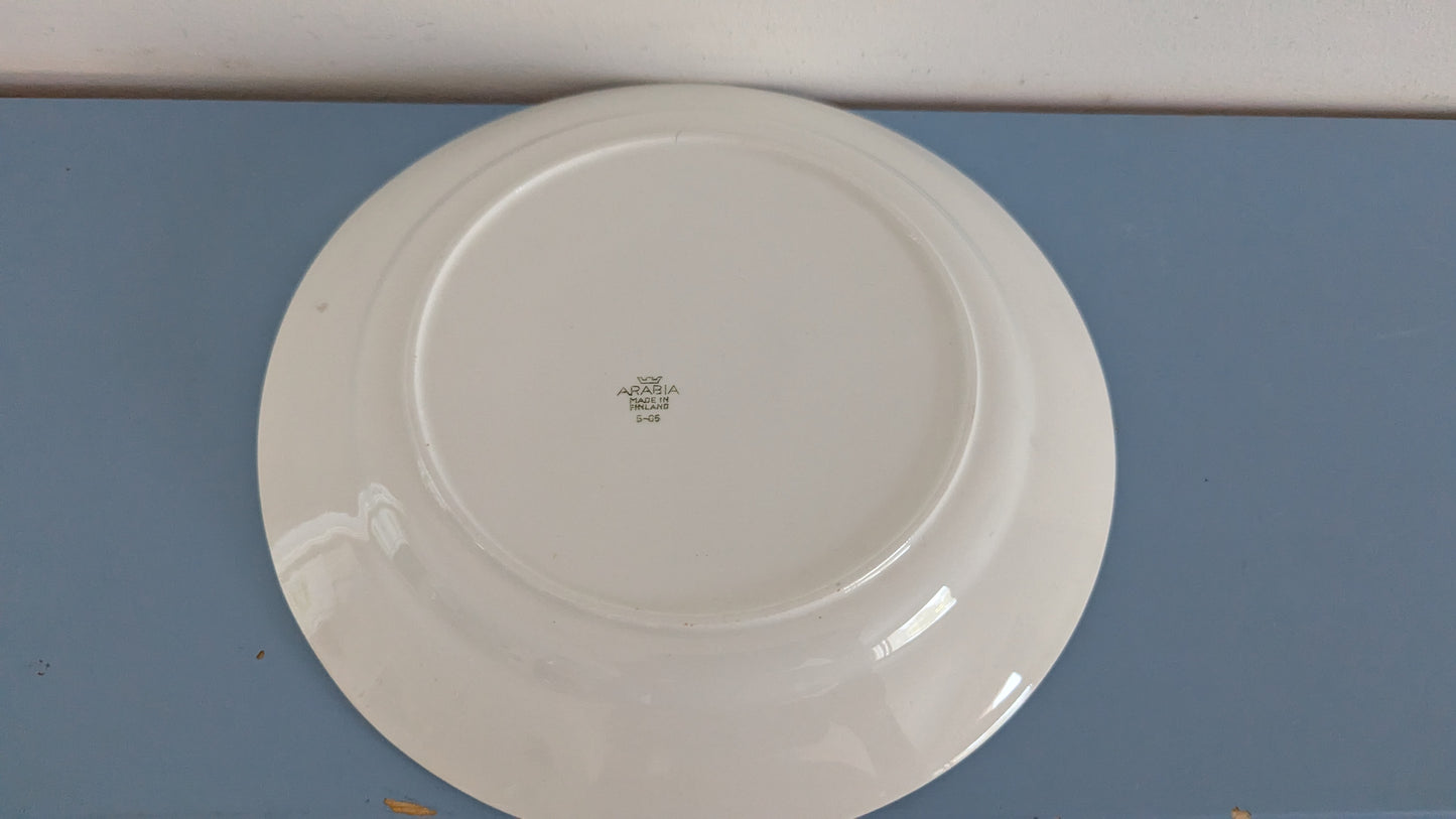 Arabia Arki Kultareuna Ruokalautanen (4kpl, 1968-1973, Raija Uosikkinen)