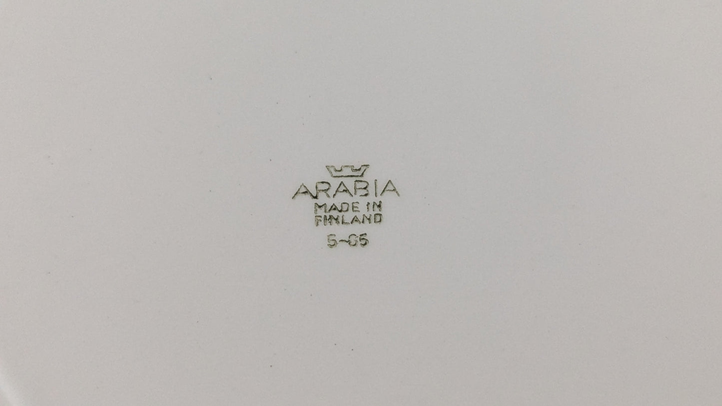 Arabia Arki Kultareuna Ruokalautanen (4kpl, 1968-1973, Raija Uosikkinen)