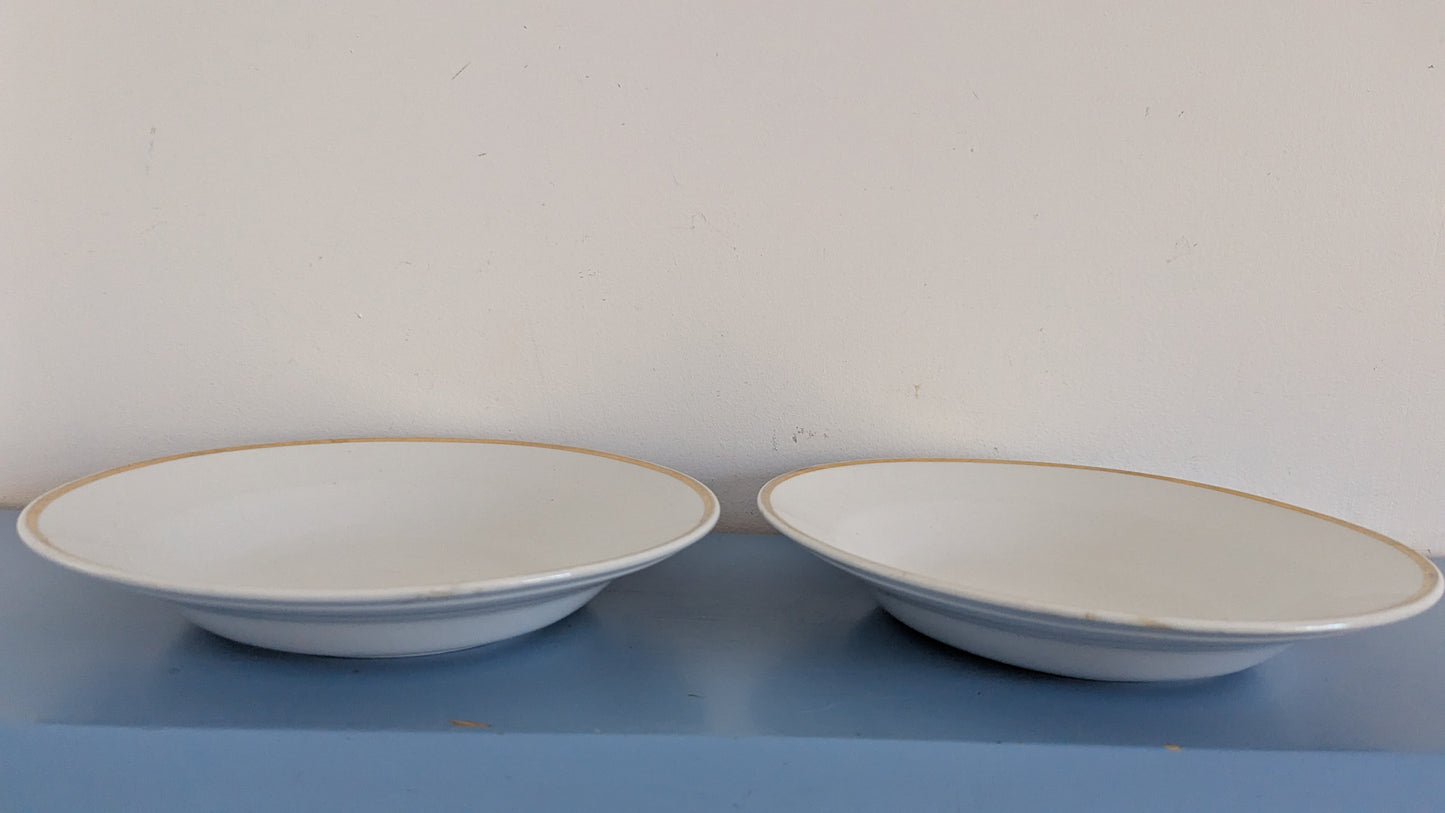 Arabia Arki Kultareuna Keittolautanen (2kpl, 1968-1973, Raija Uosikkinen)