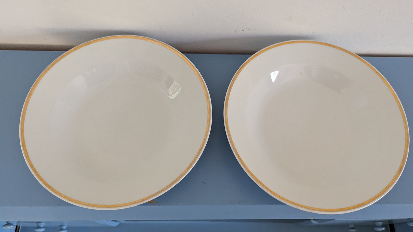 Arabia Arki Kultareuna Keittolautanen (2kpl, 1968-1973, Raija Uosikkinen)