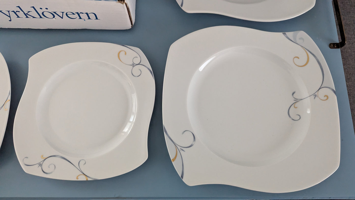 Apilanlehti - Victoria Ruokalautanen ja Salaattilautanen (2+2kpl, Alk. Paketti)