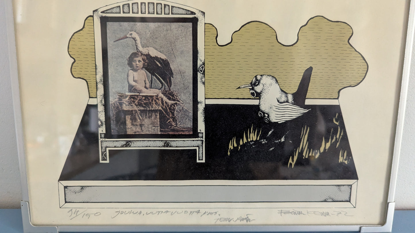 Raimo Kanerva - Signeerattu Grafiikka (1972, 94/150)