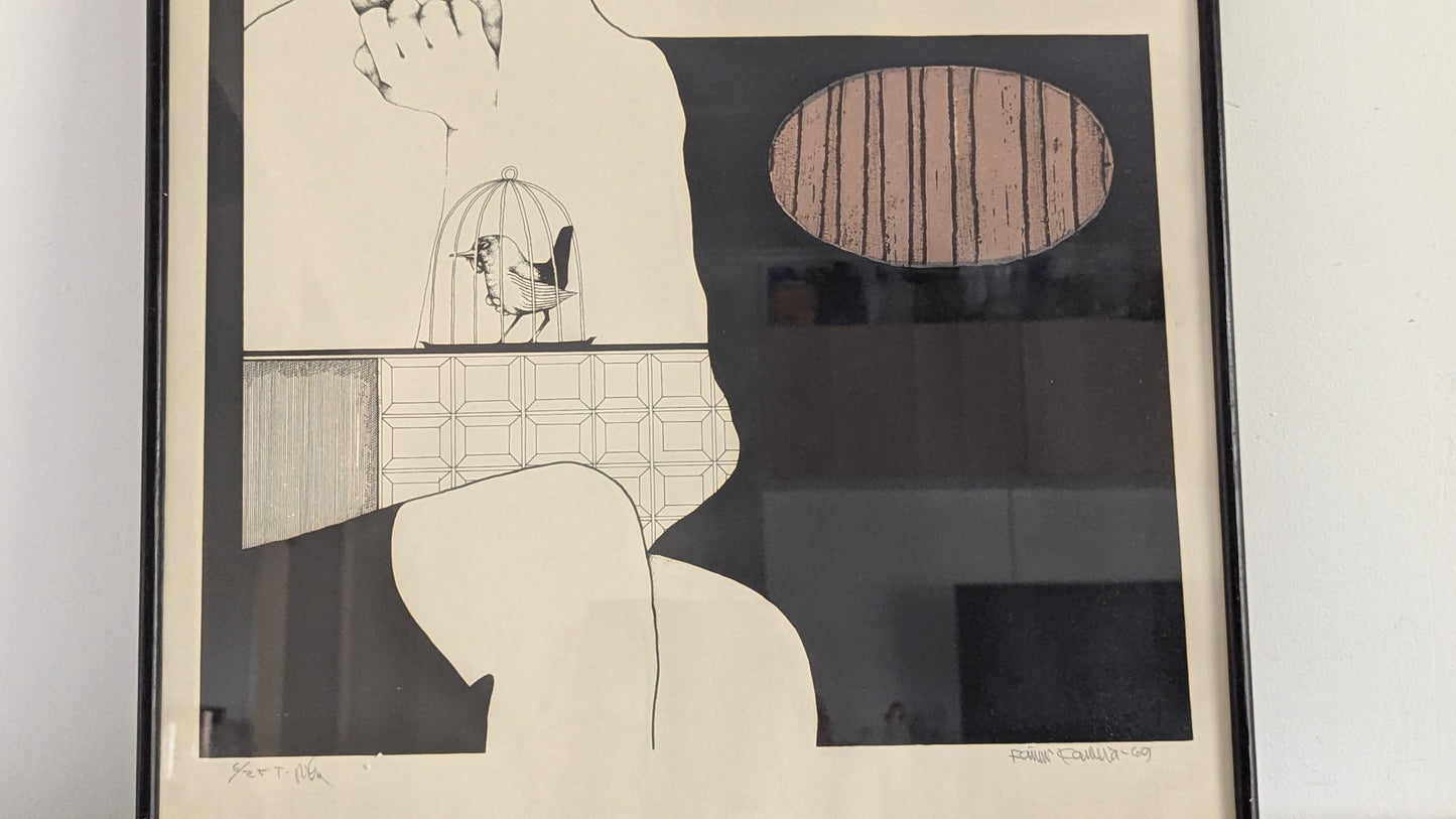 Raimo Kanerva - Signeerattu Grafiikka (1969, 6/25)