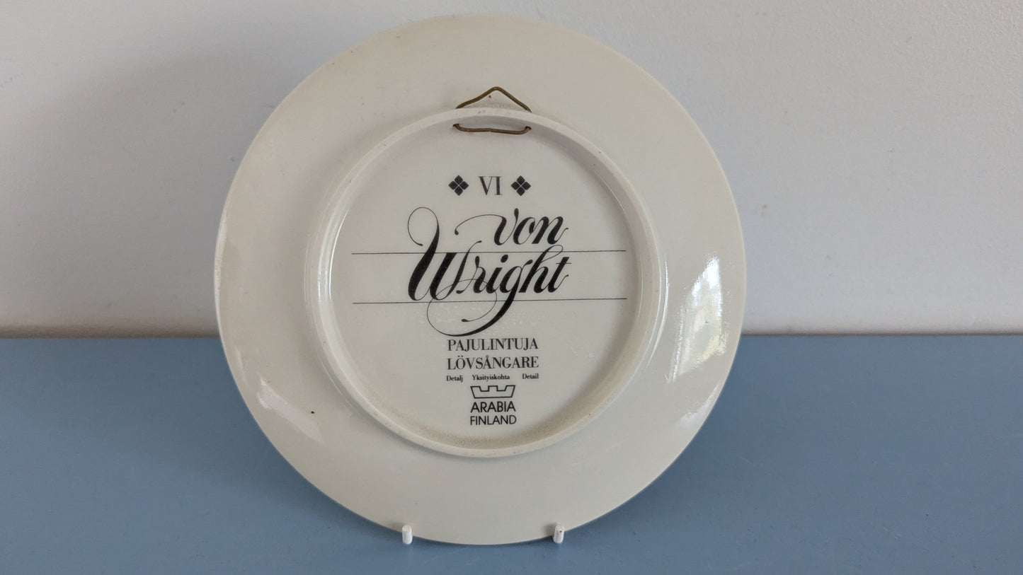 Arabia Pajulintuja Seinälautanen Nro 6 (Ferdinand von Wright)