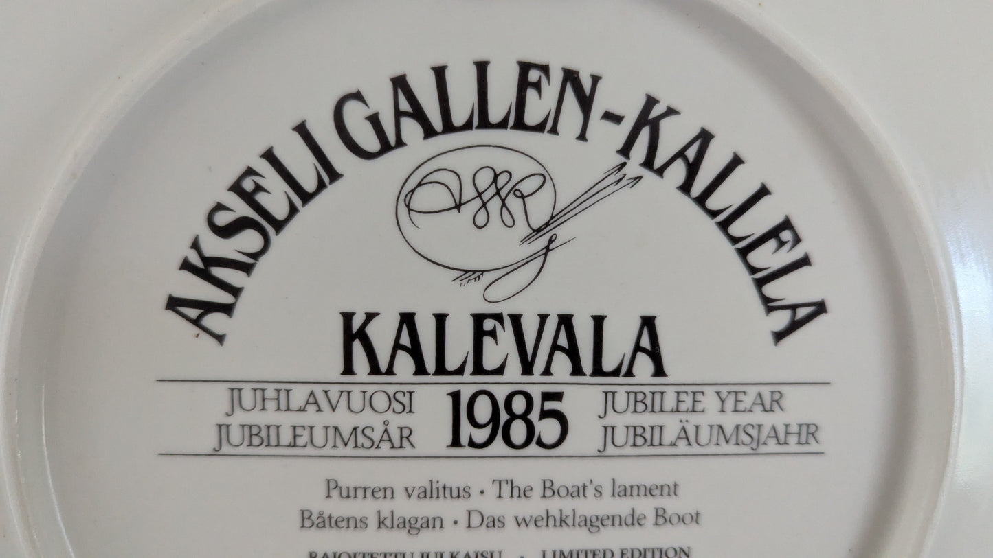 Arabia Kalevala Purren Valitus Seinälautanen (1985, Akseli Gallen-Kallela)