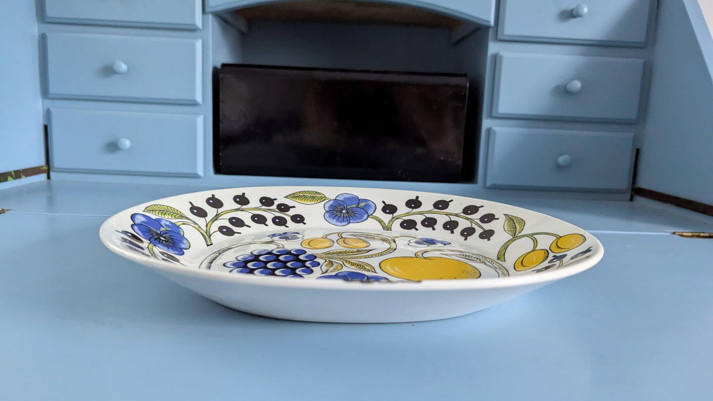 Arabia Paratiisi Tarjoiluvati / Tarjoilulautanen (1969-1974, Birger Kaipiainen)