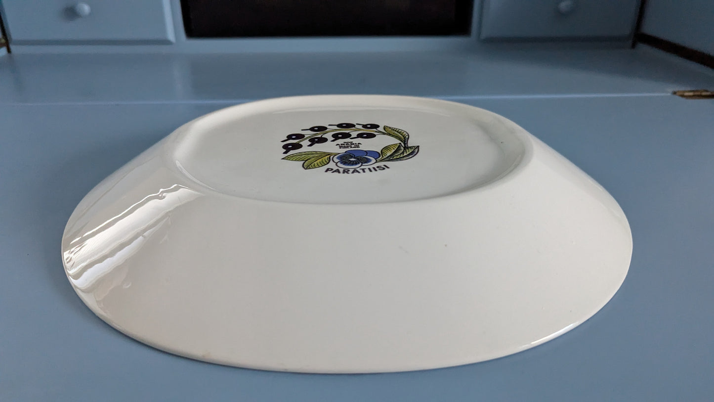 Arabia Paratiisi Tarjoiluvati / Tarjoilulautanen (1969-1974, Birger Kaipiainen)