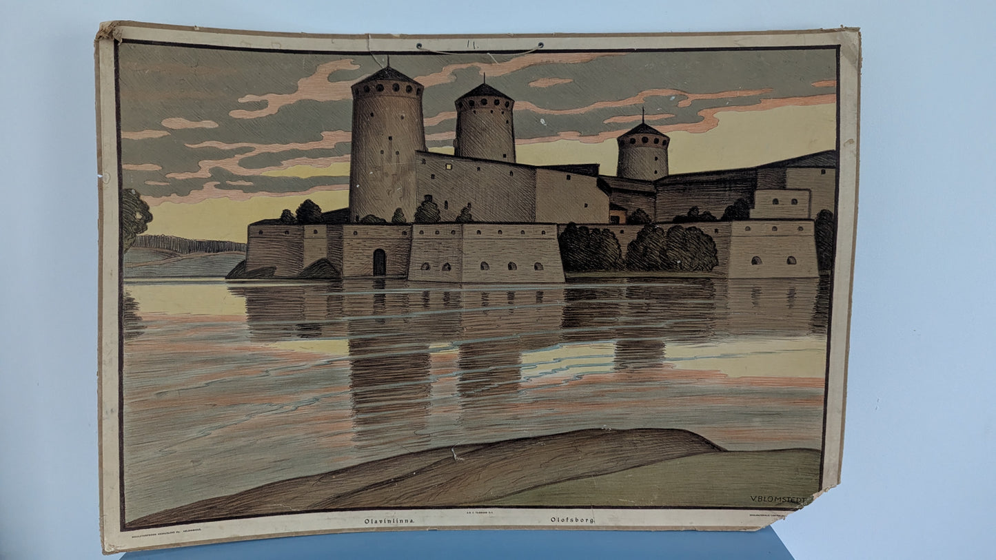Opetustaulu - Olavinlinna (Väinö Blomstedt)