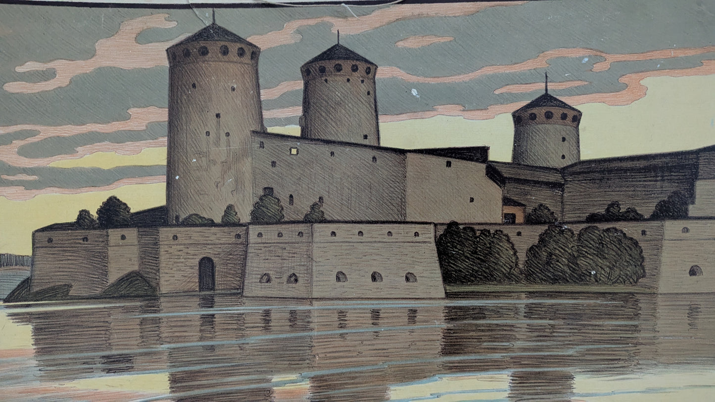 Opetustaulu - Olavinlinna (Väinö Blomstedt)