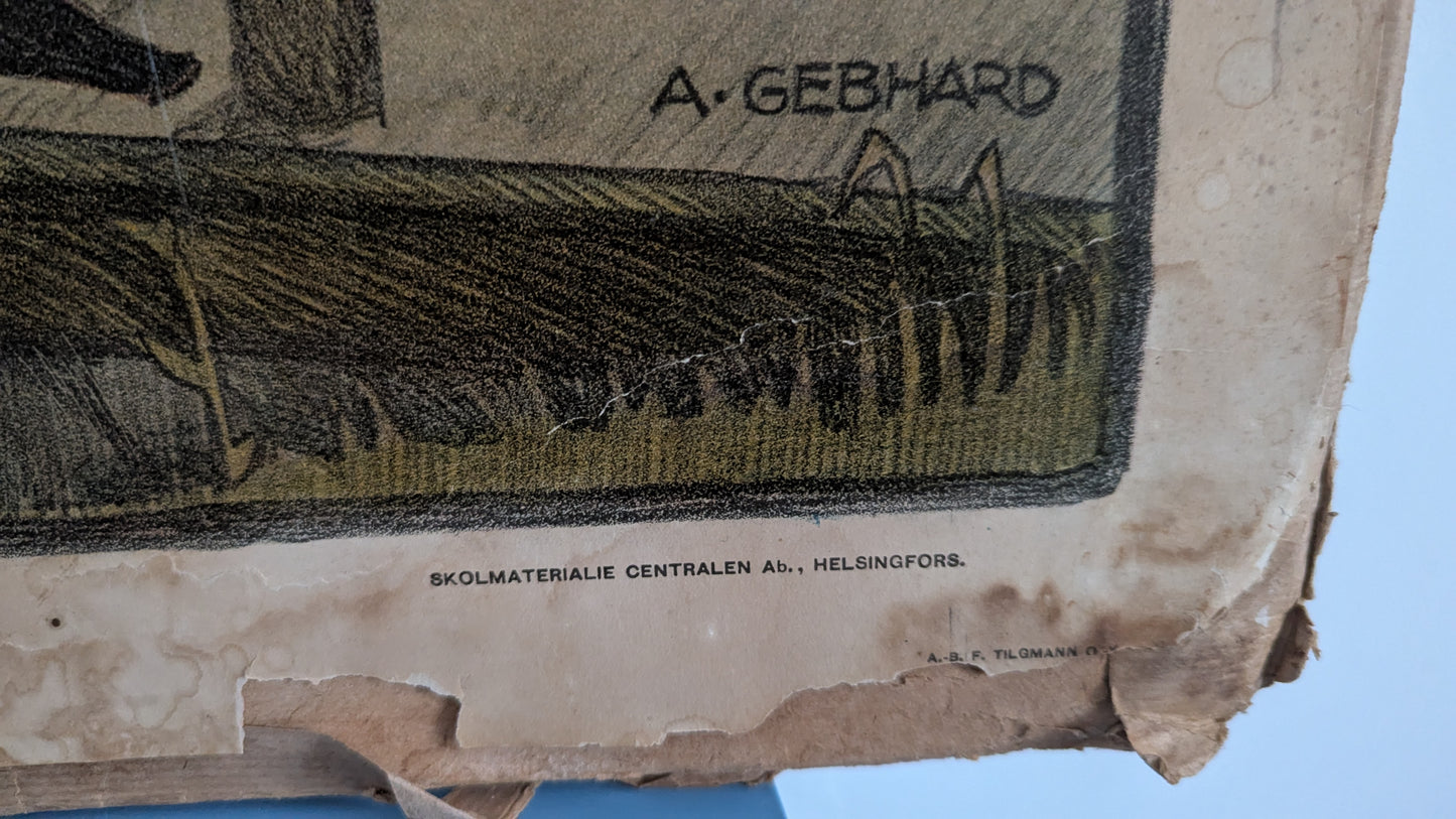 Opetustaulu - Kaarle Knuutinpoika Lähdössä Viipurin Linnasta (Albert Gebhard)