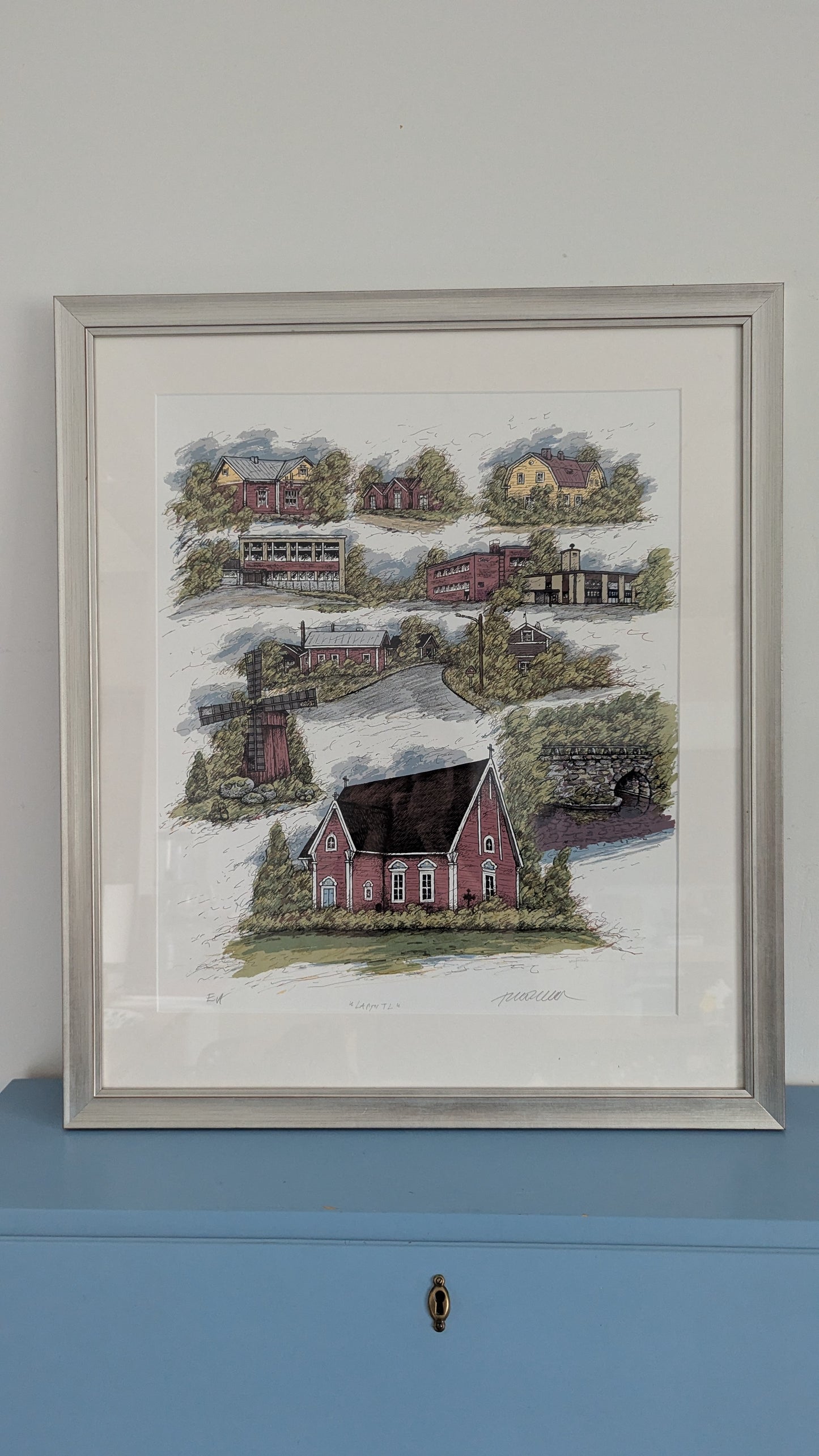 Raimo Kanerva - Lappi TL (Signeerattu Grafiikka 1983)