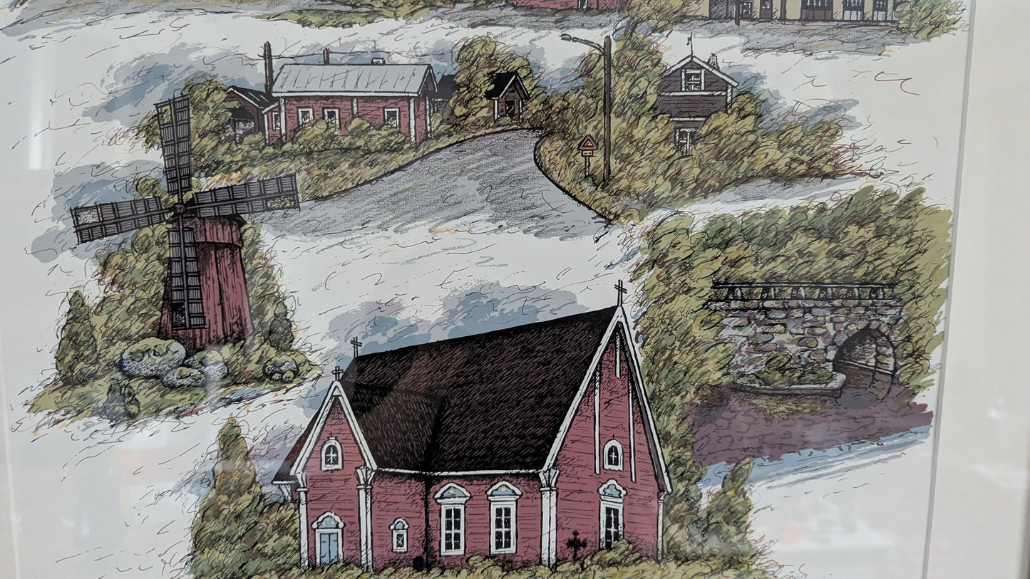 Raimo Kanerva - Lappi TL (Signeerattu Grafiikka 1983)