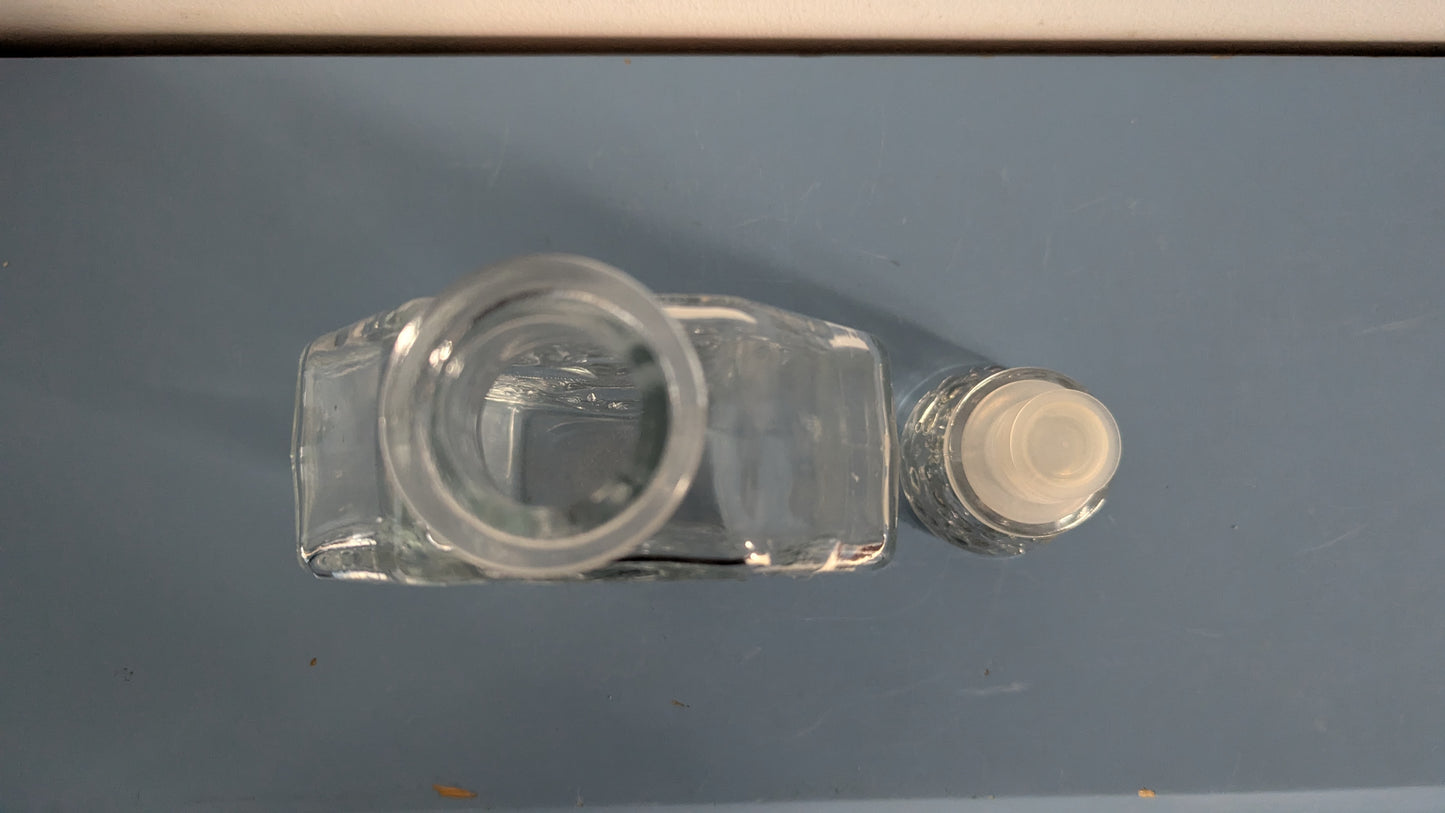 Riihimäen Lasi - Kylpysuolapullo Korkilla