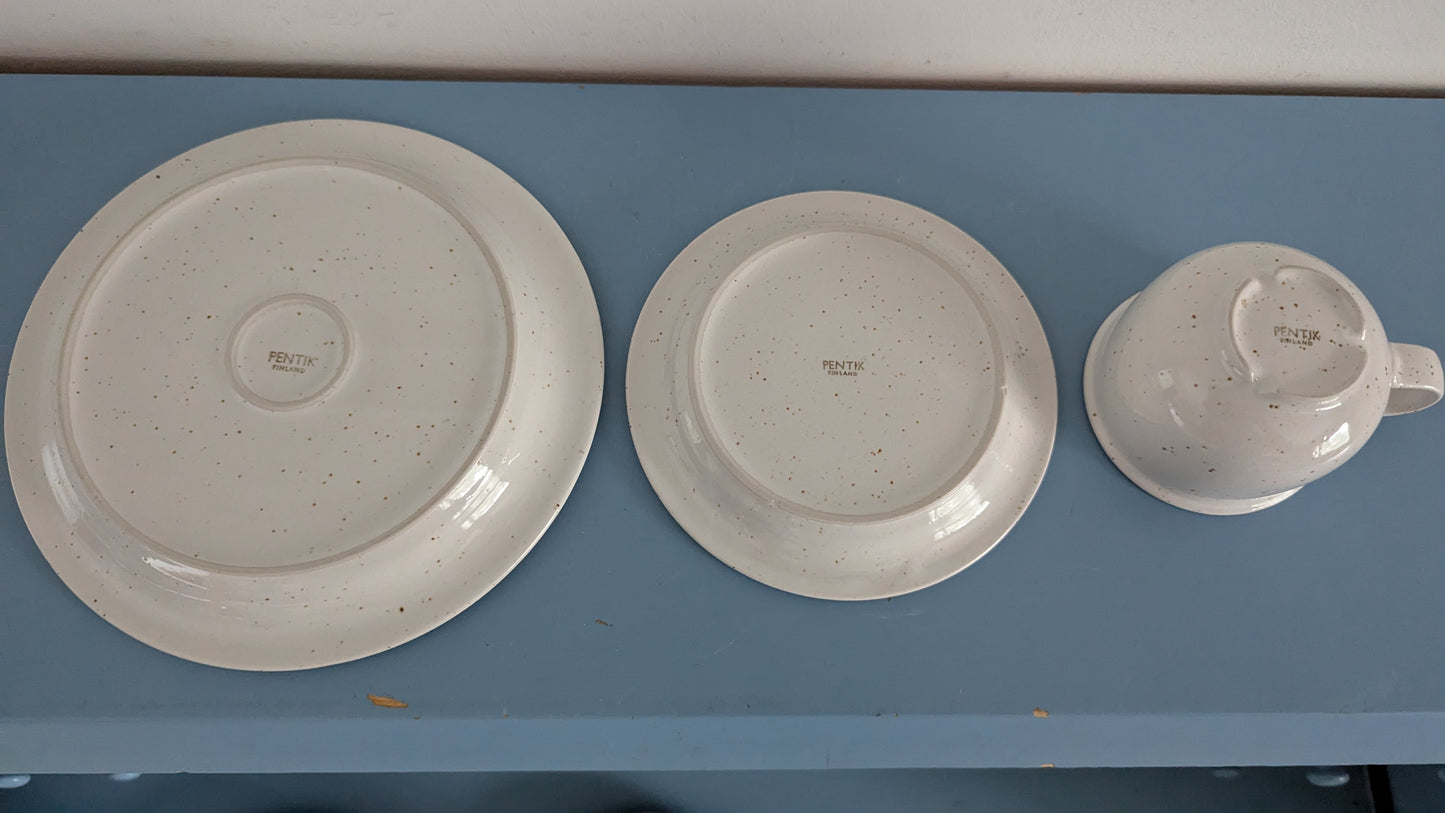 Pentik Menu Kahviastiasto Kuudelle Hengelle (18-osaa, 1984-1987, Peter Winquist)