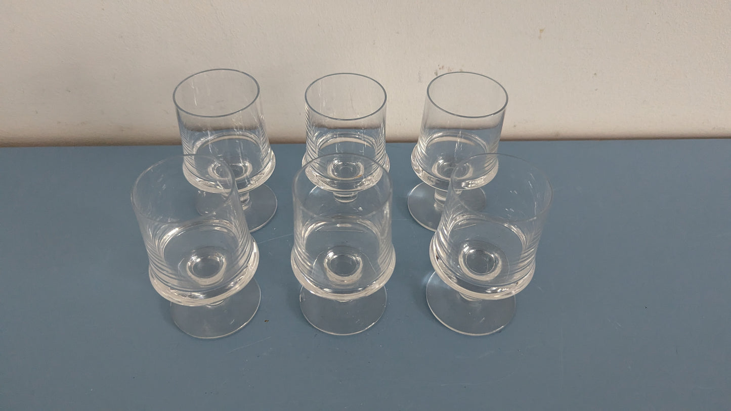 Iittala Marski Jalallinen Snapsilasi (6kpl, 1959-1979 Tapio Wirkkala)