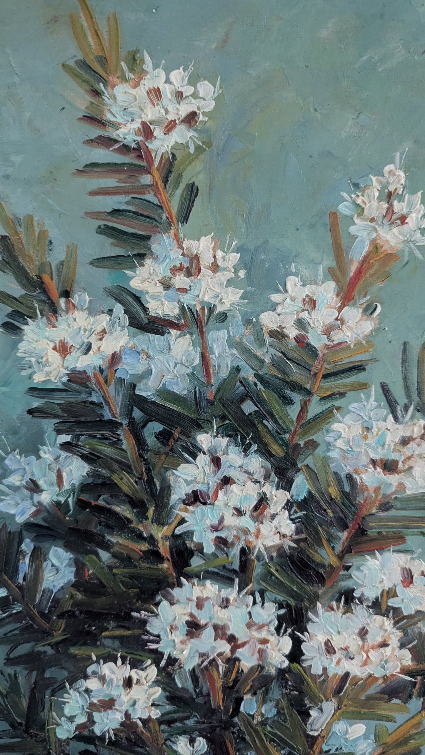 Suopursu Aiheinen Signeerattu Öljyvärimaalaus (1959)