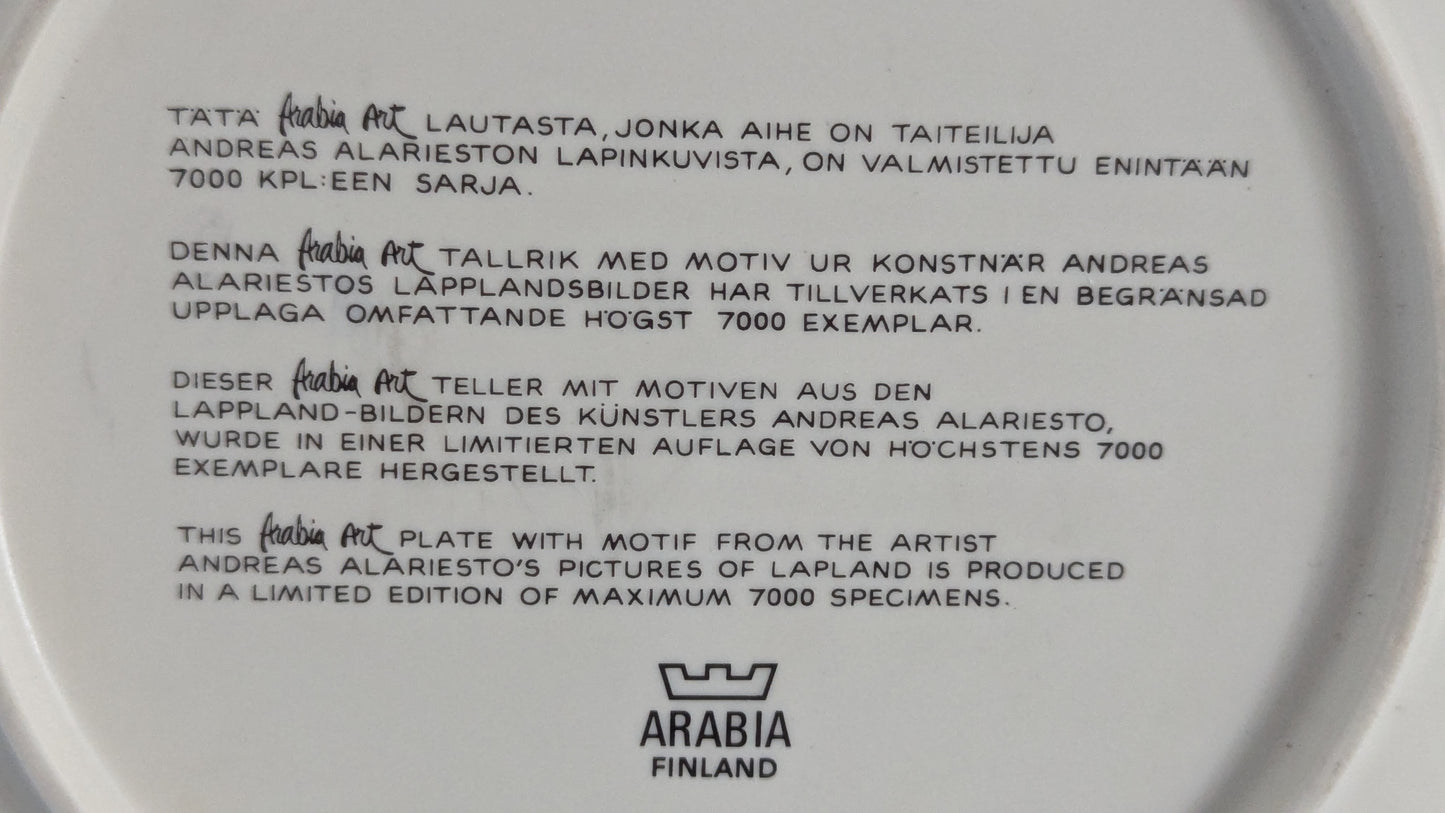 Arabia - Arabia Art 1982 Seinälautanen (Halk. 29.5cm, Andreas Alariesto)