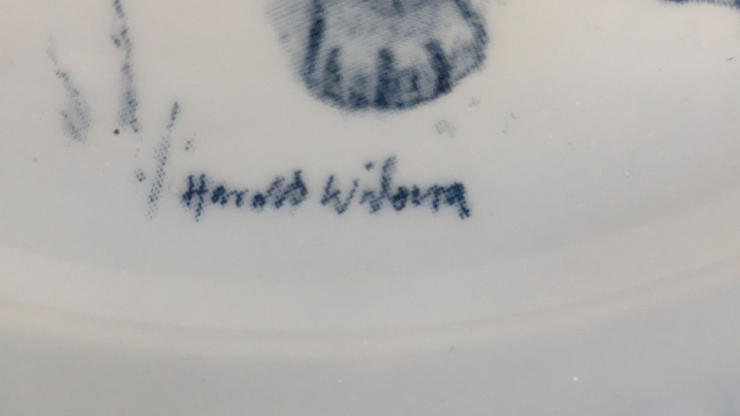 Bing & Grondahl Eläimiä Aamunkoitteessa - Ilves Seinälautanen (Harald Wiberg)