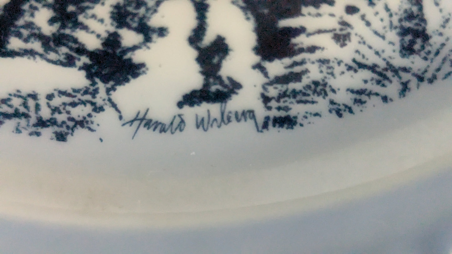 Bing & Grondahl Eläimiä Aamunkoitteessa - Metso Latvassa Seinälautanen