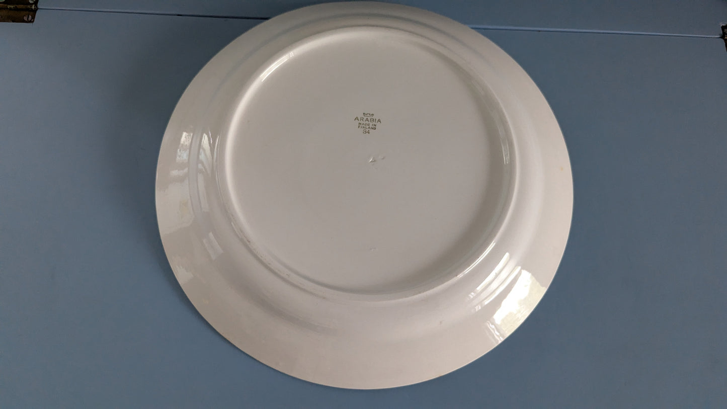 Arabia Punavalko Tarjoilulautanen (ISO, 1960-1966, Kurt Ekholm)