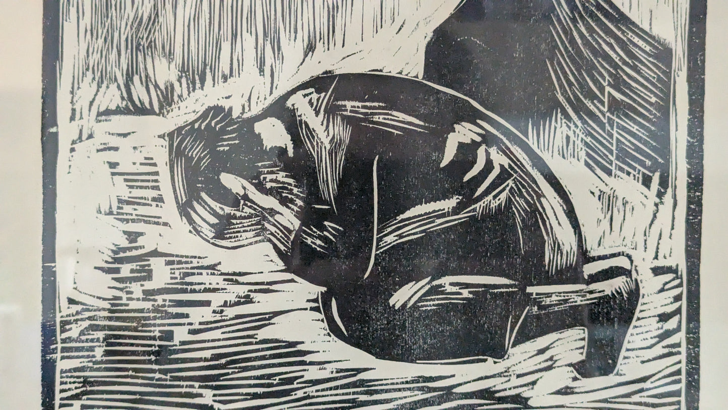 Olivia Holm-Møller - The Story of Jonah (Laattasigneerattu Puupiirros)