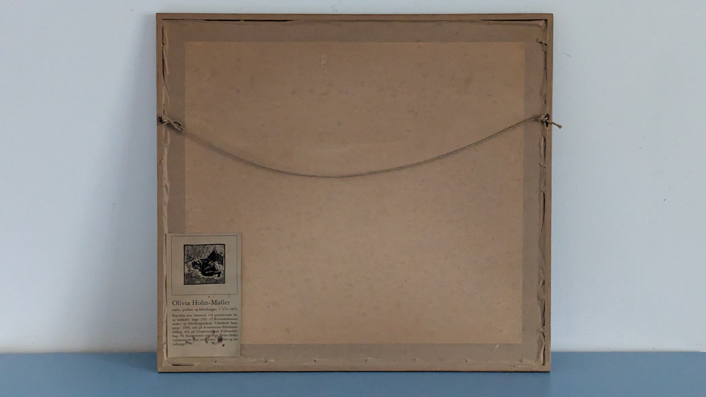 Olivia Holm-Møller - The Story of Jonah (Laattasigneerattu Puupiirros)