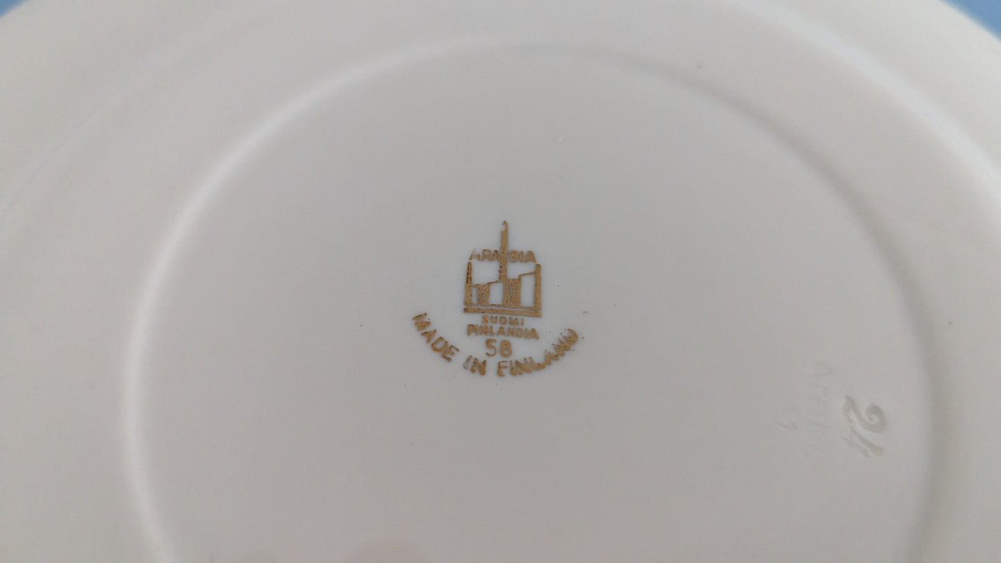 Arabia Ihanne Ruokalautanen (3kpl, Olga Osol, 1940-1956)