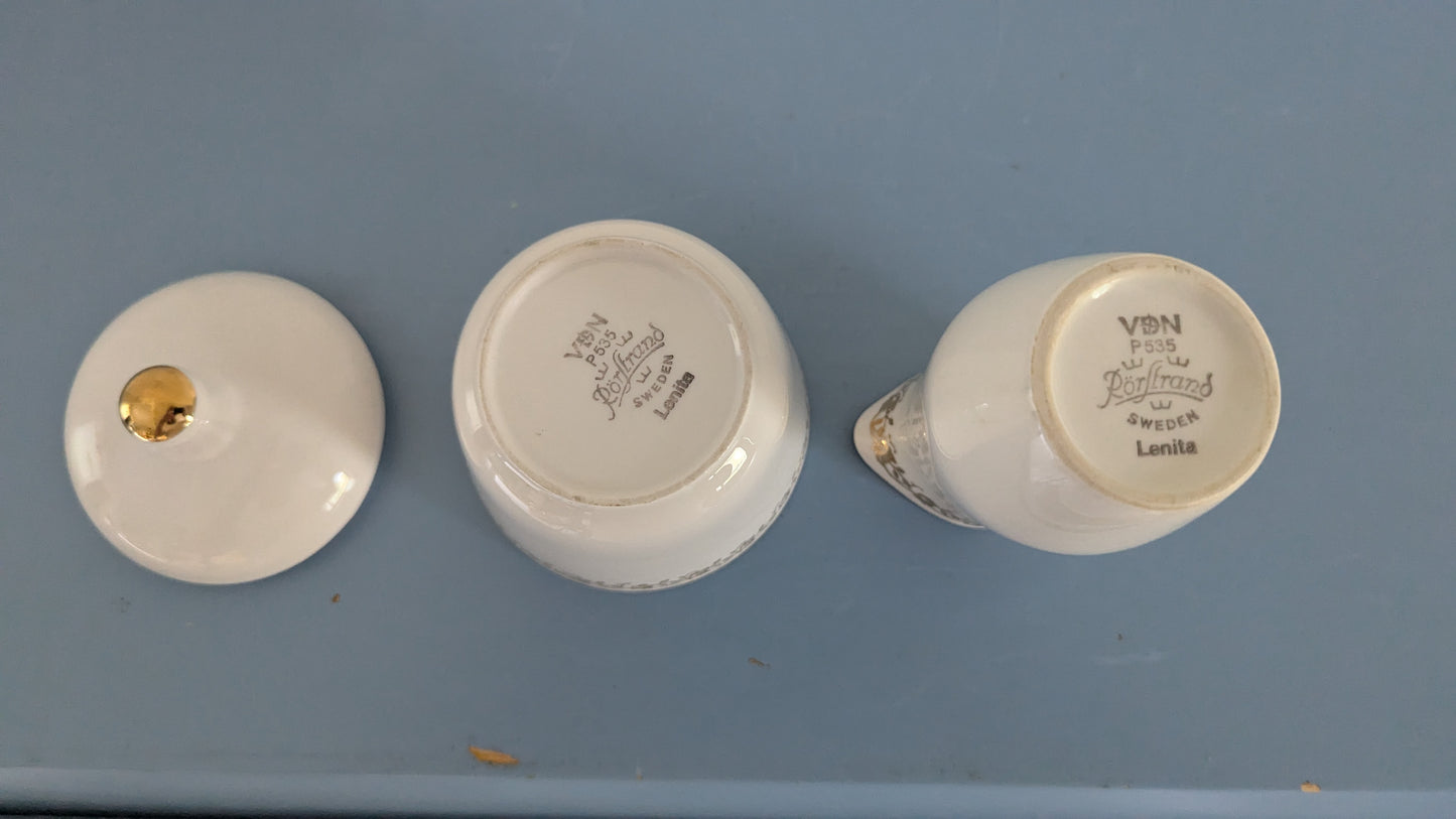 Rörstrand Lenita Sokerikko ja Kermakko