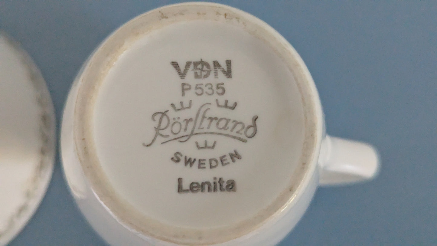 Rörstrand Lenita Sokerikko ja Kermakko