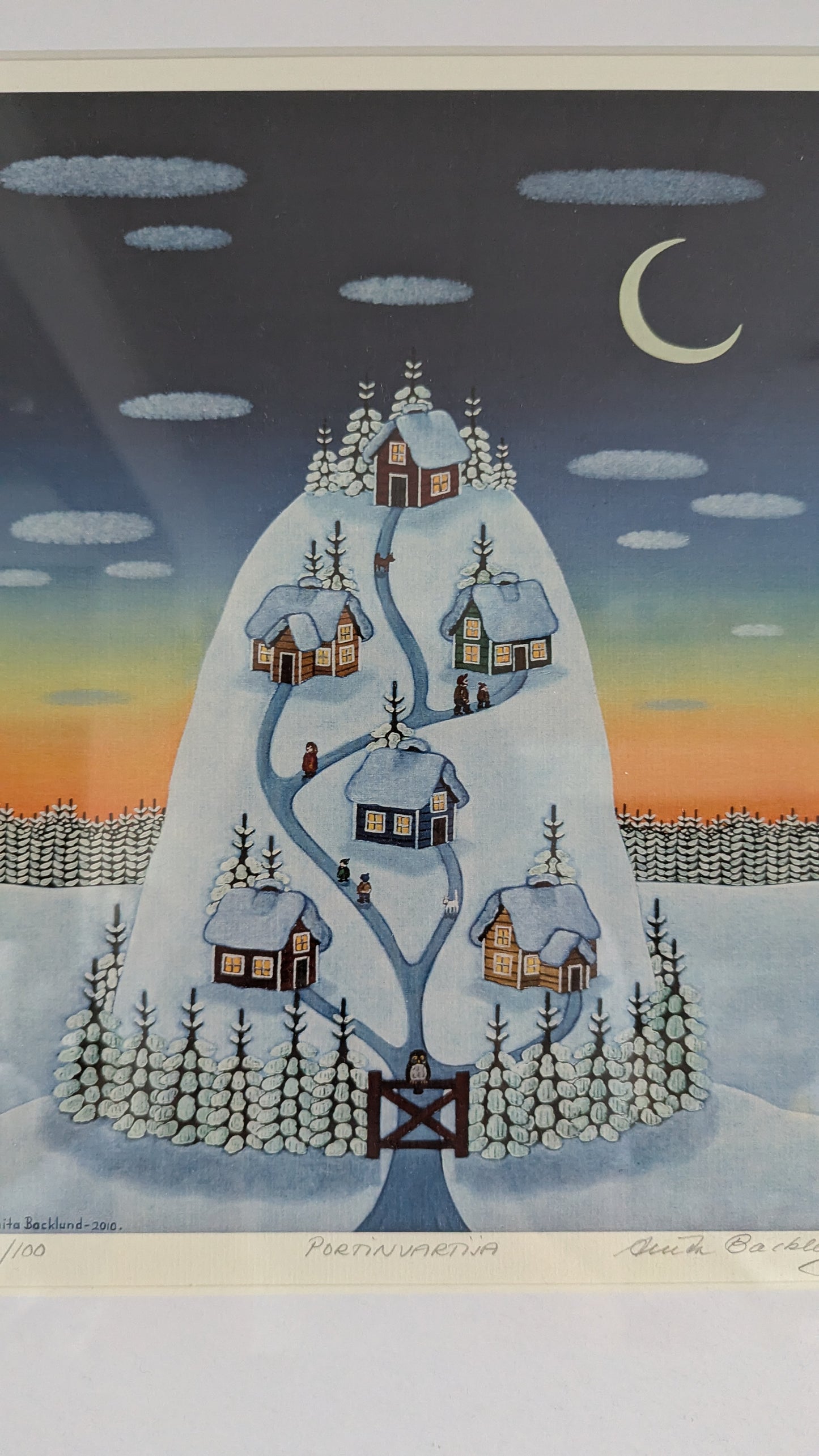 Anita Backlund - Portinvartija (Signeerattu Grafiikka, 2010)