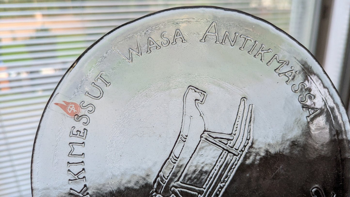 Ilmajoen Lasi - Waasan Antiikkimessut 1982 Leipälautanen / Leivoslautanen (2kpl)