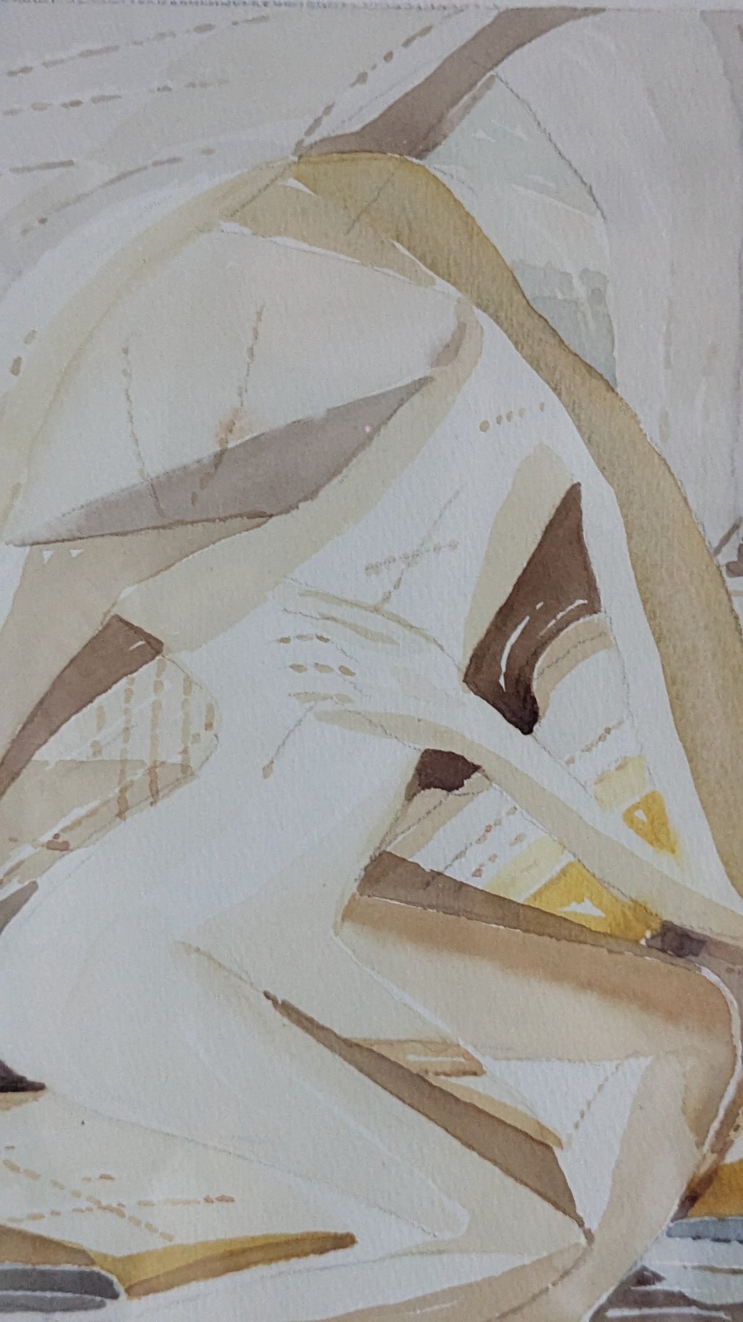 Signeerattu Akvarellimaalaus Vuodelta 1960