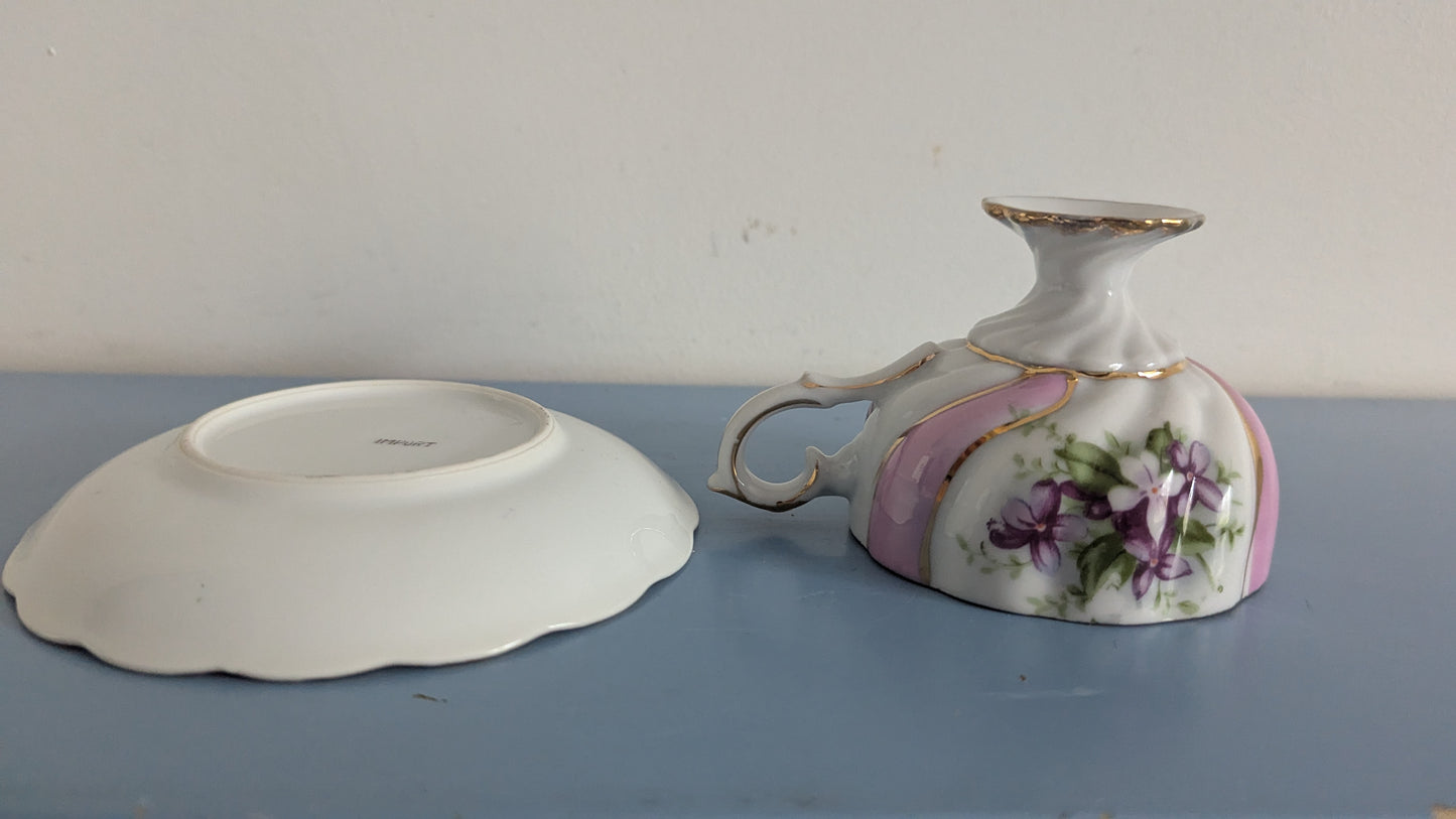 Japanilainen Kukkakoristeltu ja Hohtomaalattu Kahviastiasto Viidelle Hengelle