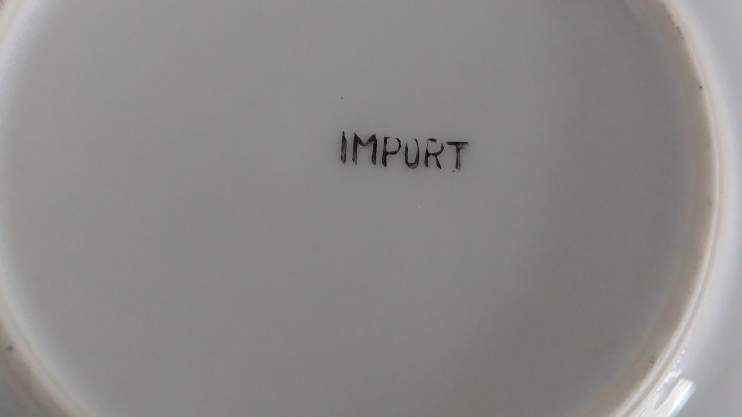 Japanilainen Kukkakoristeltu ja Hohtomaalattu Kahviastiasto Viidelle Hengelle