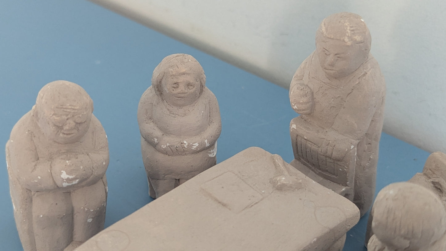 Sven Lundqvist - Votering / Äänestys (Signeerattu Kipsiveistos)