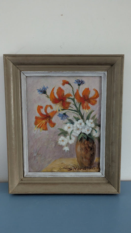 S. Nordlund - Signeerattu Öljyvärimaalaus
