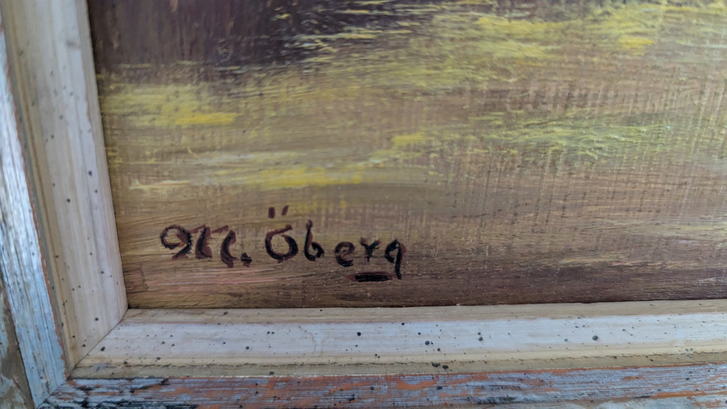 Ole Öberg - Signeerattu Öljyvärimaalaus