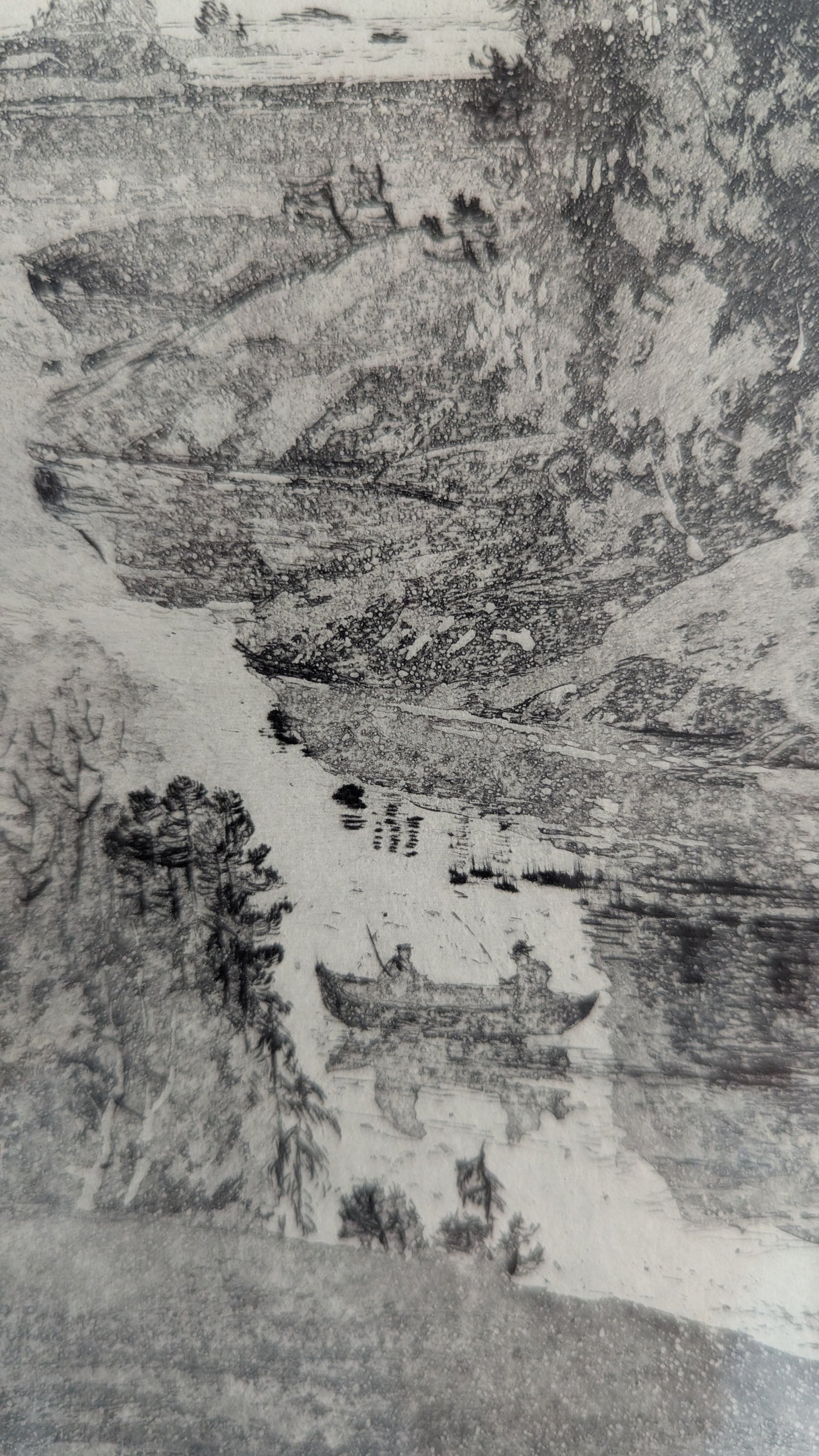 Osmo Nissinen - Ilta Suvannolla (Signeerattu Grafiikka 1991)